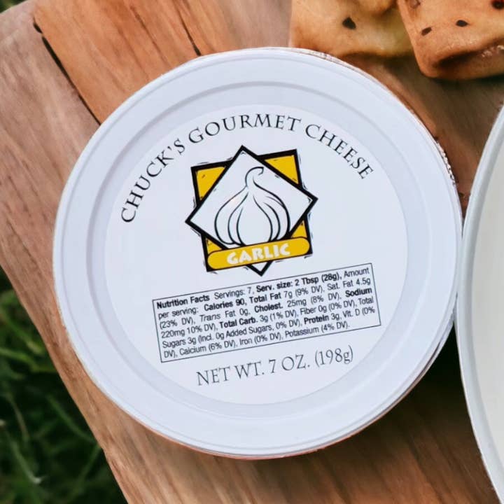 Chuck's Gourmet Cheese - Wholesale Cheese - Chuck's Gourmet Cheese Spread-Garlic & Jalapeno Mixed Case0