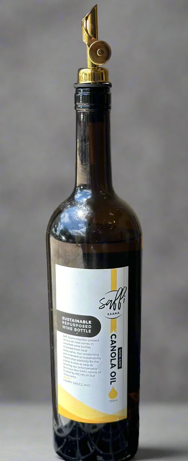 Saffi Saana - Wholesale Oil/Vinegar Dispenser - Stainless Steel Gold Pour Spout3