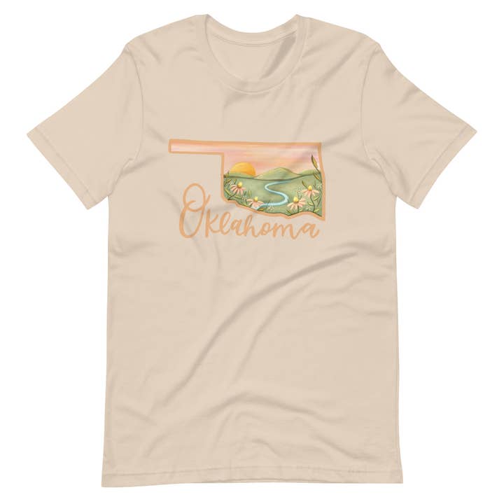 Oklahoma Shirt for wholesale by Painted Peony Art