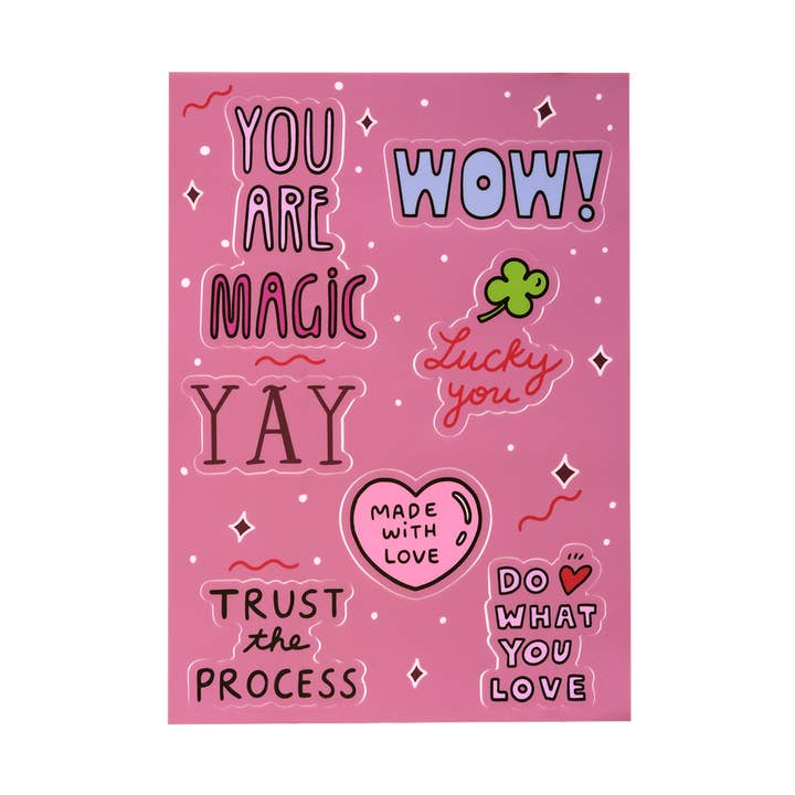 Feuille d'autocollants de motivation pour la vente par Ink Paper Crafts