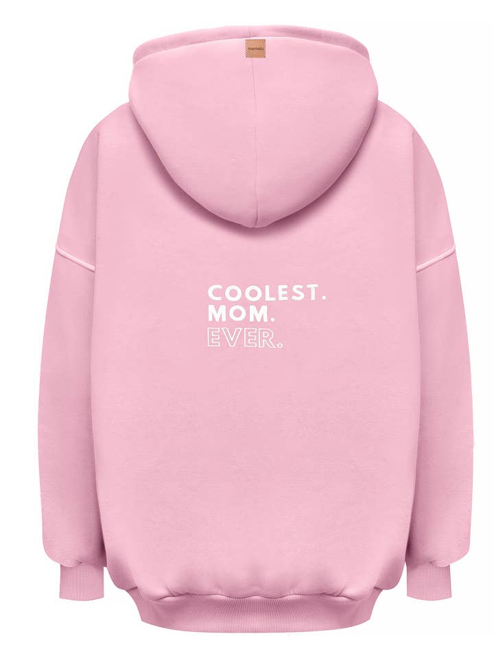 Breastfeeding Hoodie Neon Pink for wholesale by mamatu