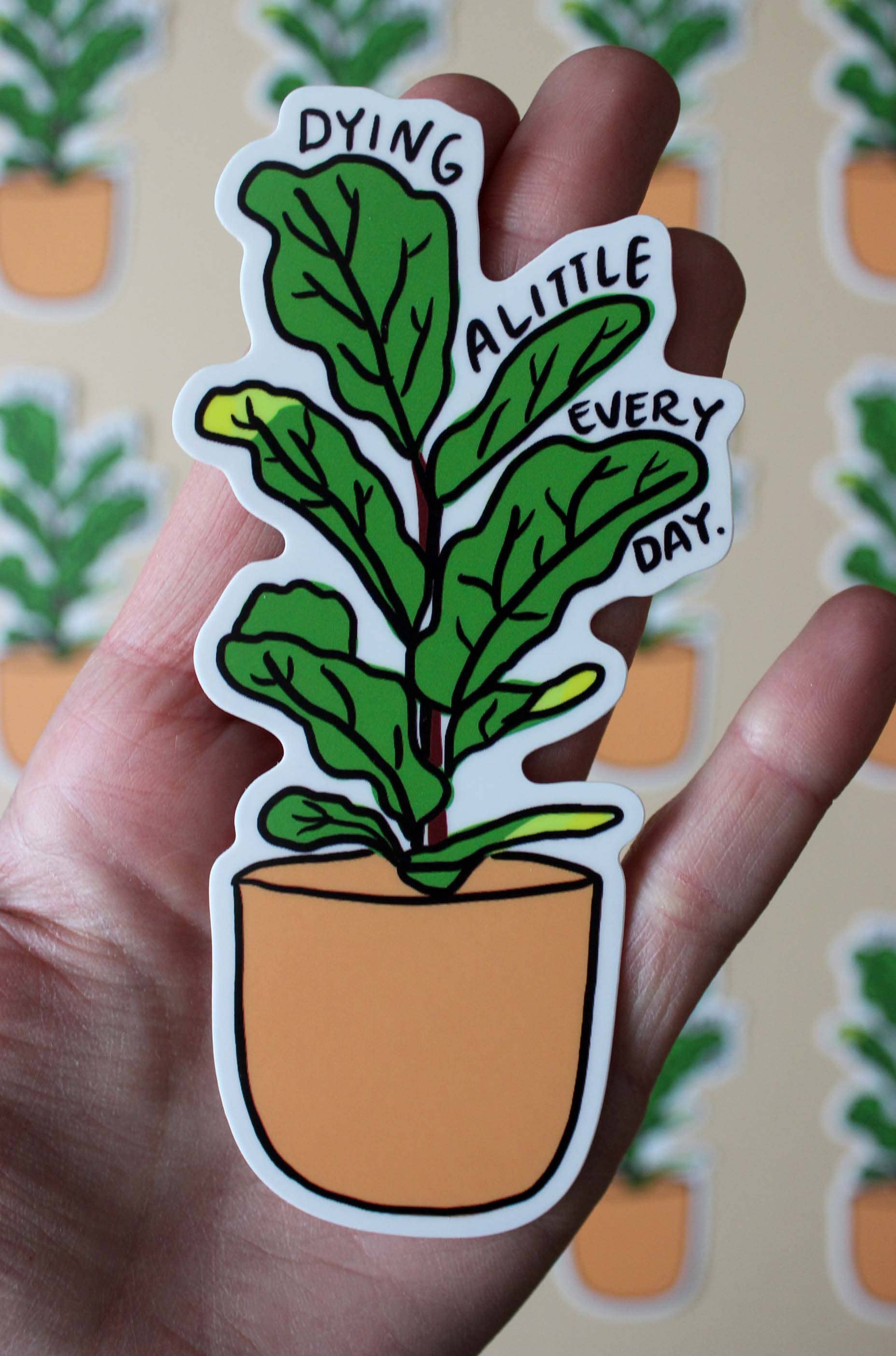 Yonder Studios – Adesivo por atacado – Adesivo Morrendo um pouco do dia1