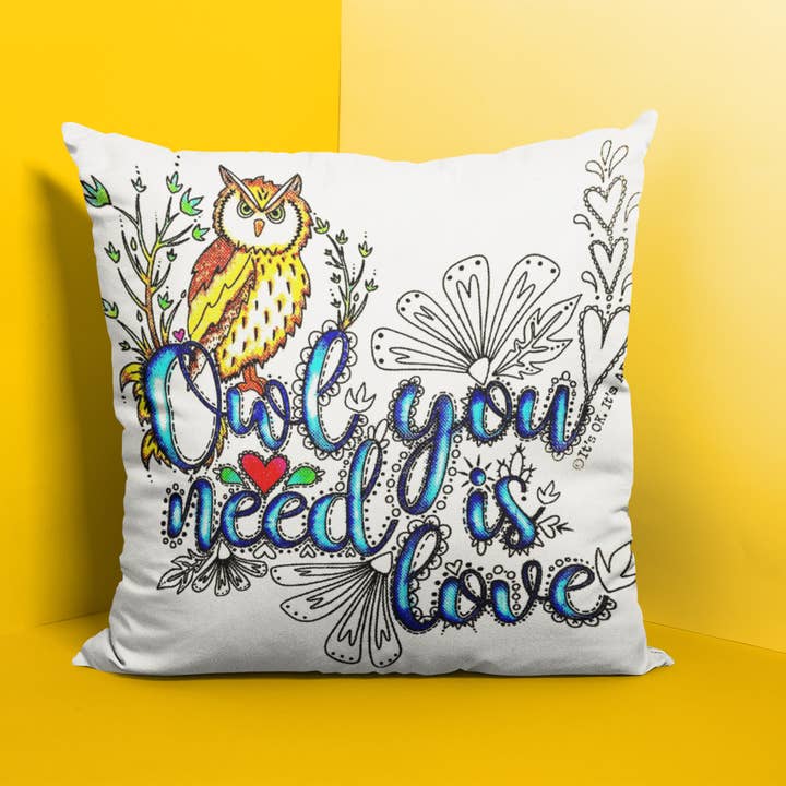 It's OK. It's ART. - Wholesale DIY Craft Kit - Owl You Need Is Love Bird DIY Craft Coloring Kit8