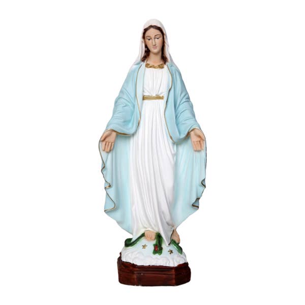 ArteSacraCaravaggio - Wholesale Decorative Figurine - Miraculous Madonna Statue 35 cm in resin made in Italy