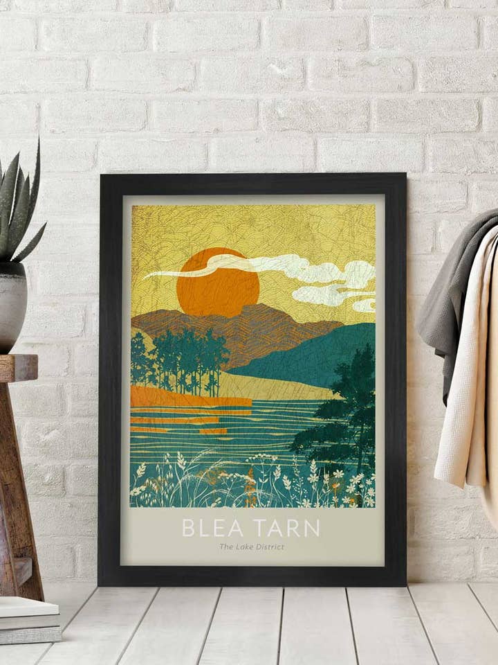 Blea Tarn Langdale - Lake District Poster Print for wholesale by The Northern Line