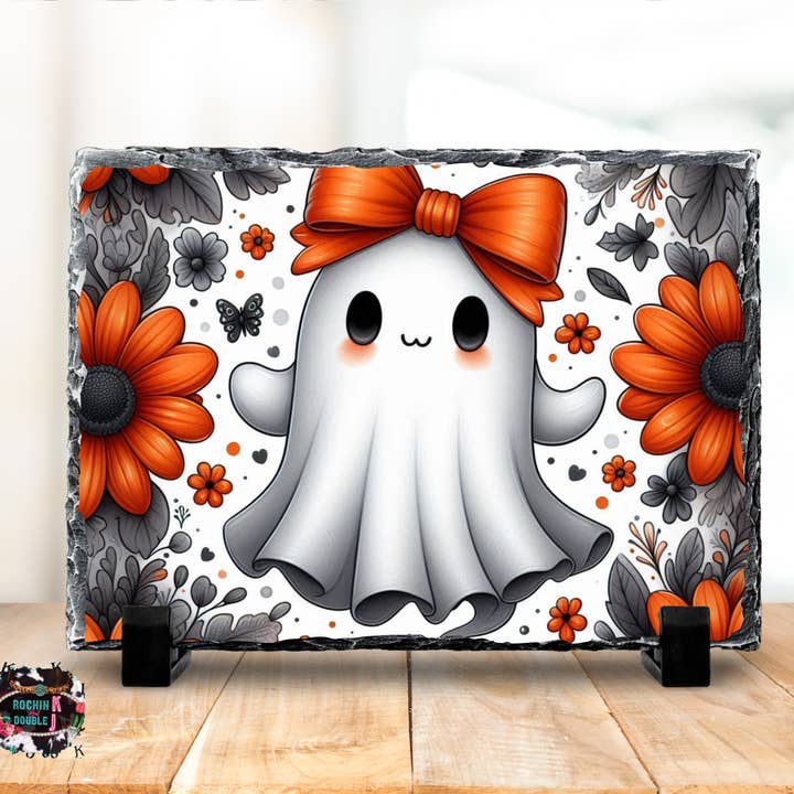 Ghost Sunflower Rock Photo Slate for wholesale by Rockin K and Double J