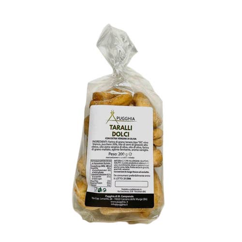 PUGGHIA - Wholesale Cookie - Sweet taralli with wine from 200 gr.