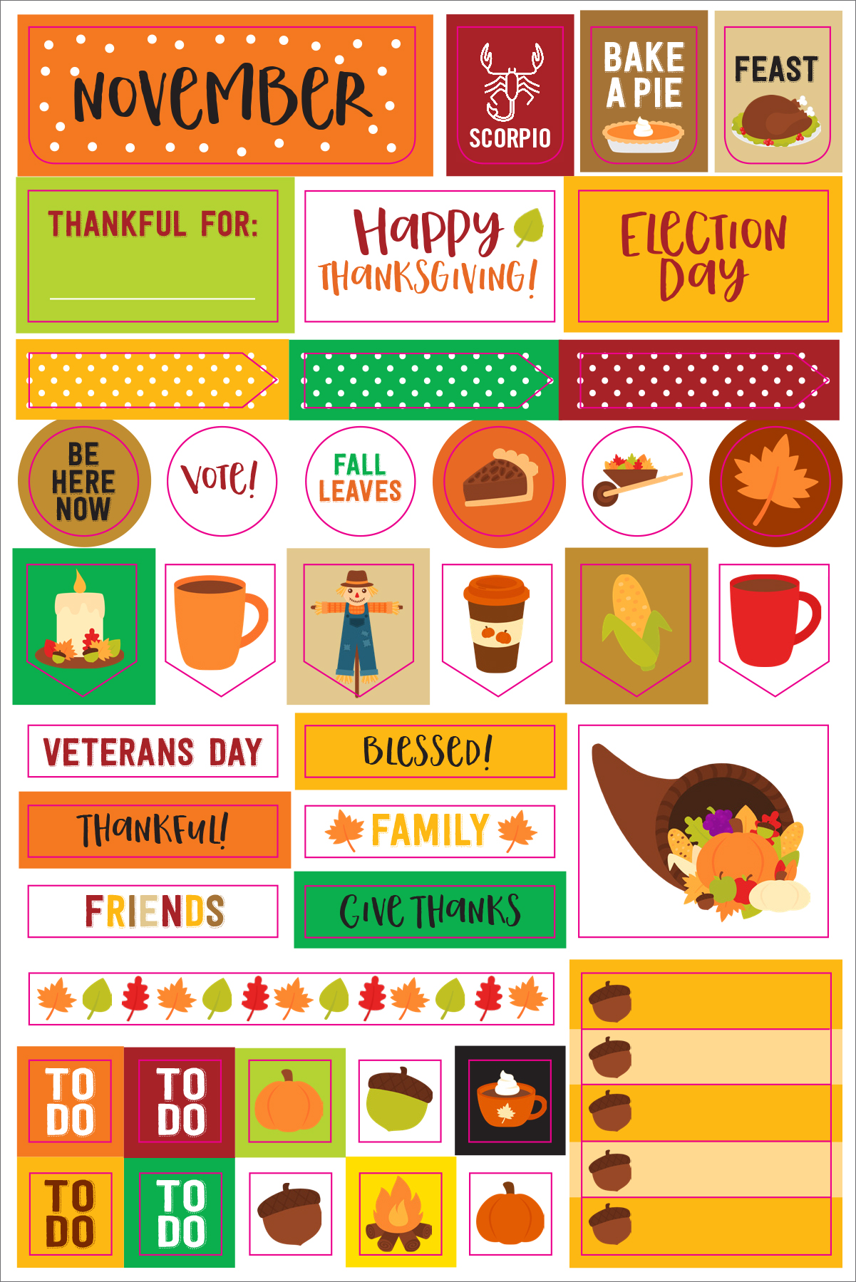 Peter Pauper Press - Wholesale Sticker - Essentials Month By Month Planner Stickers11