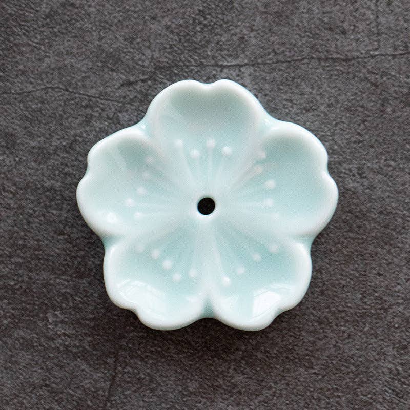 Gohobi （We cover U.S. import duties） - Vente Porte-encens - Porte-encens en céramique fait main avec décoration florale Gohobi10