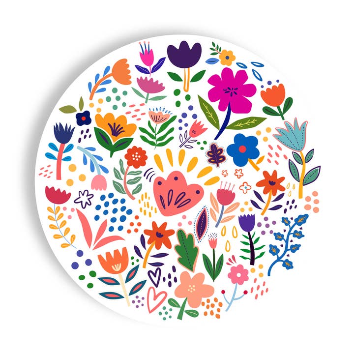 Blossoming Medley 16ct 10.5" Paper Plates – Dinner Separates for wholesale by Fabuplates