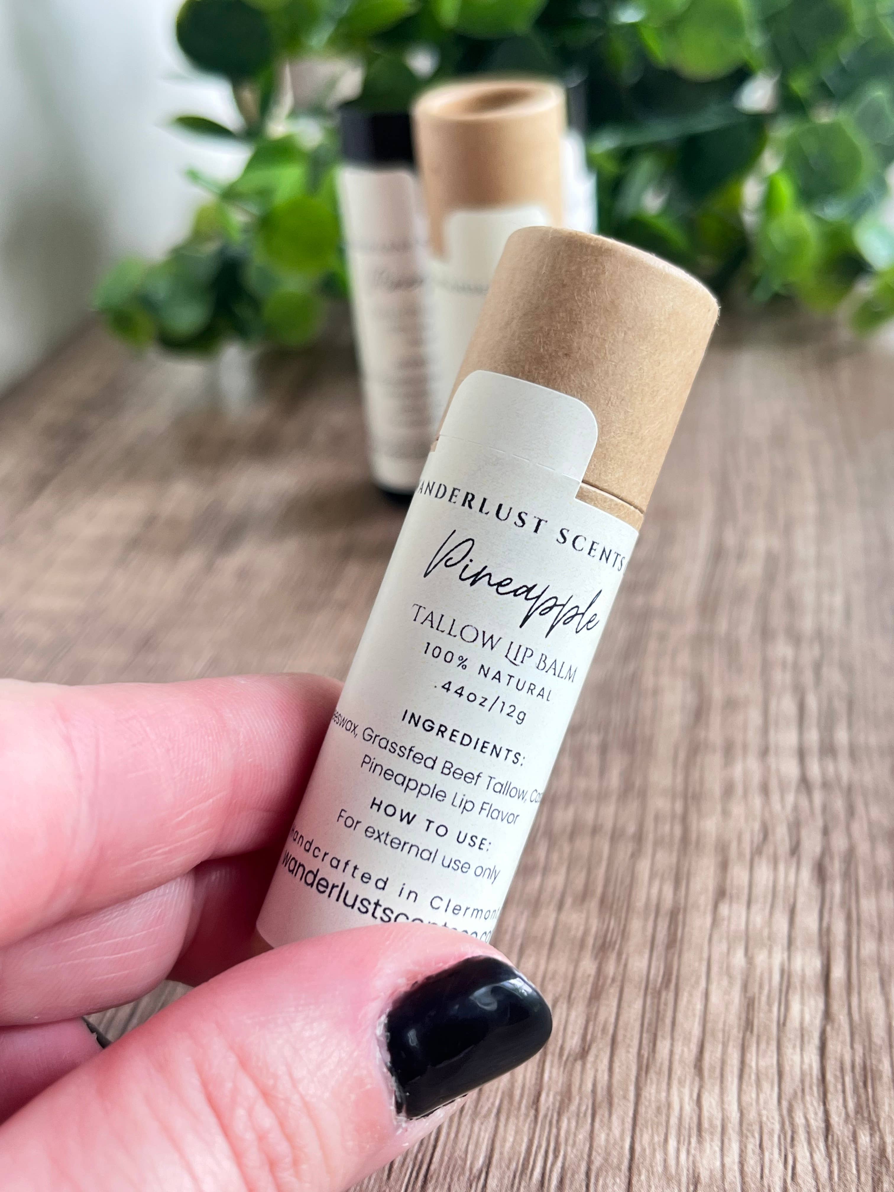 Wanderlust Scents Co. - Wholesale Lip Balm - Moisturizing Grass Fed Tallow Lip Balm Multiple Scents5