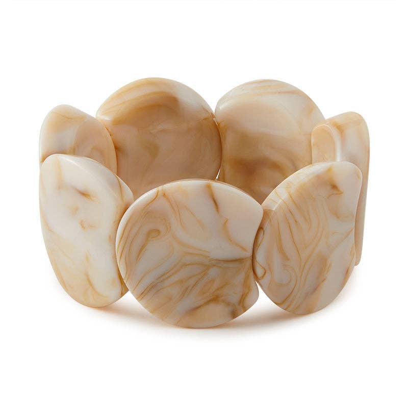 Dipped Shop - Wholesale Bangle Bracelet - Trendy Irregular Texture Acrylic Bangle Bracelet DP25E7671