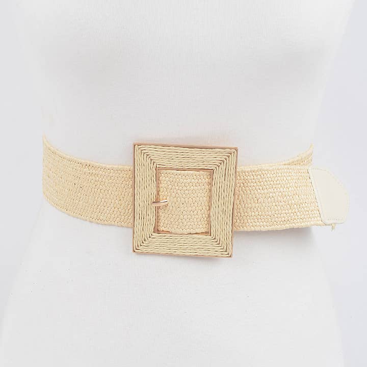 Fyrkantigt spänne stretch bälte för wholesale av 3AM BY H&D ACCESSORIES