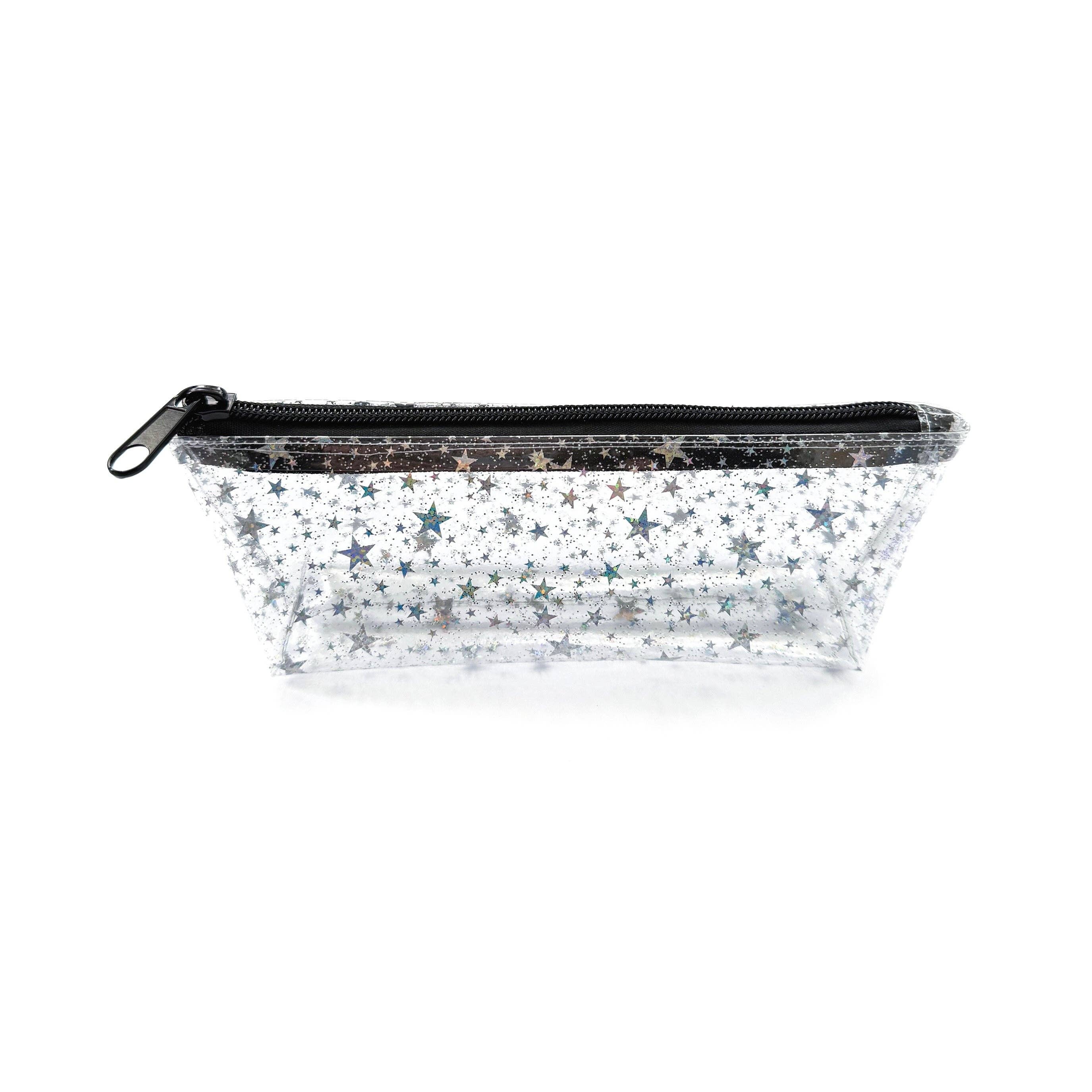 NEON SOL - Vente Étuis/trousses à crayons - Trousse | étoiles pailletées transparentes8