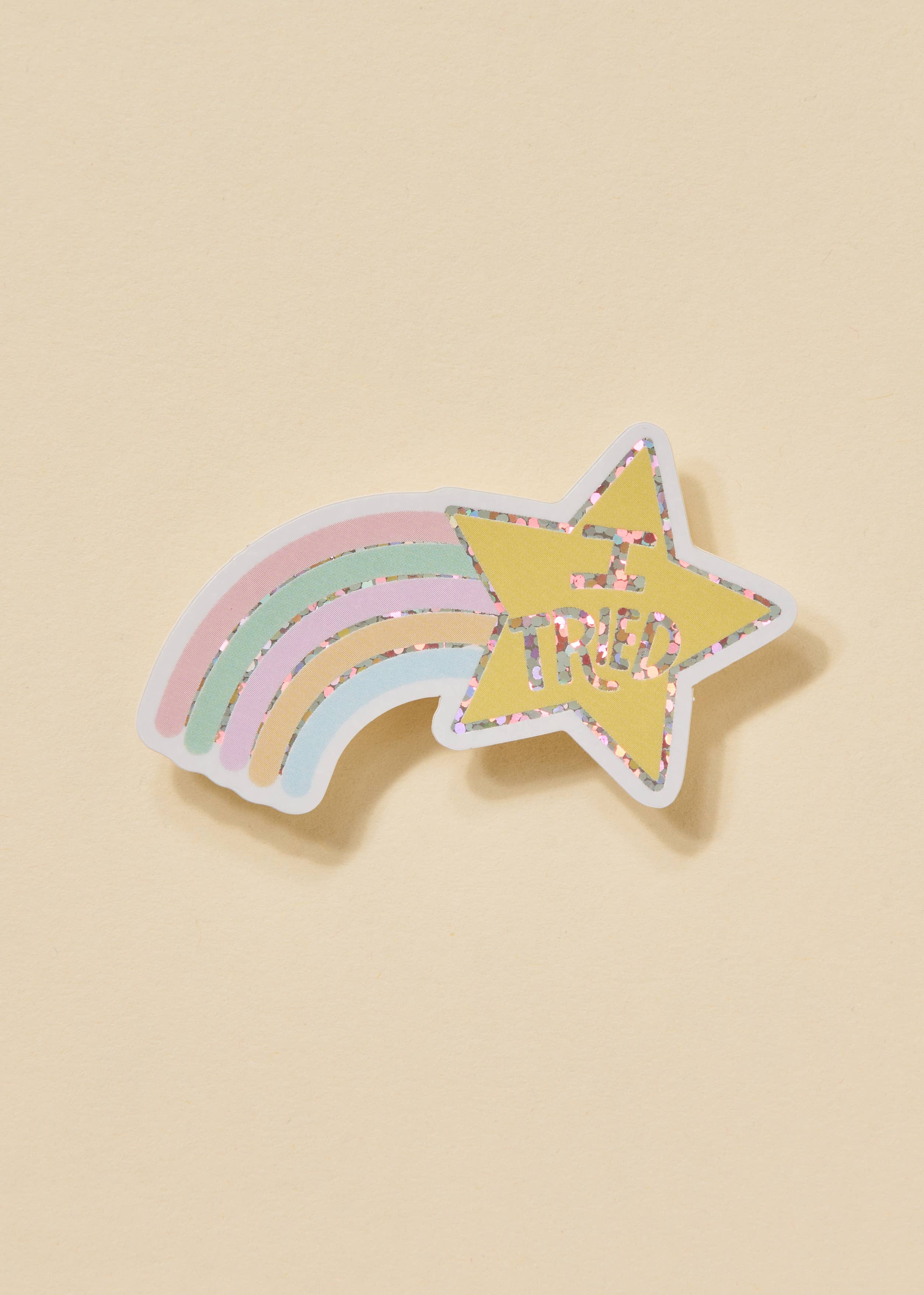 One & Only Paper - Wholesale Sticker - I Tried Shooting Star Glitter Sticker