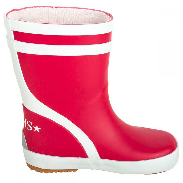 In red natural rubber rubber boots for kids for wholesale on Faire