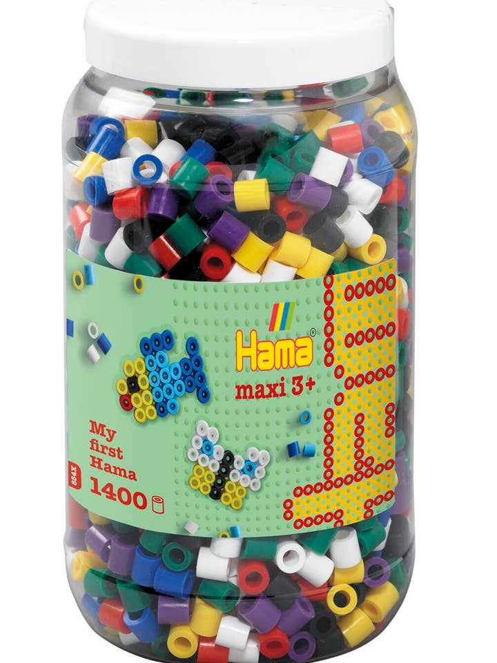 HAMA Dose mit Perlen Volltonmix für den Großhandel von Hama