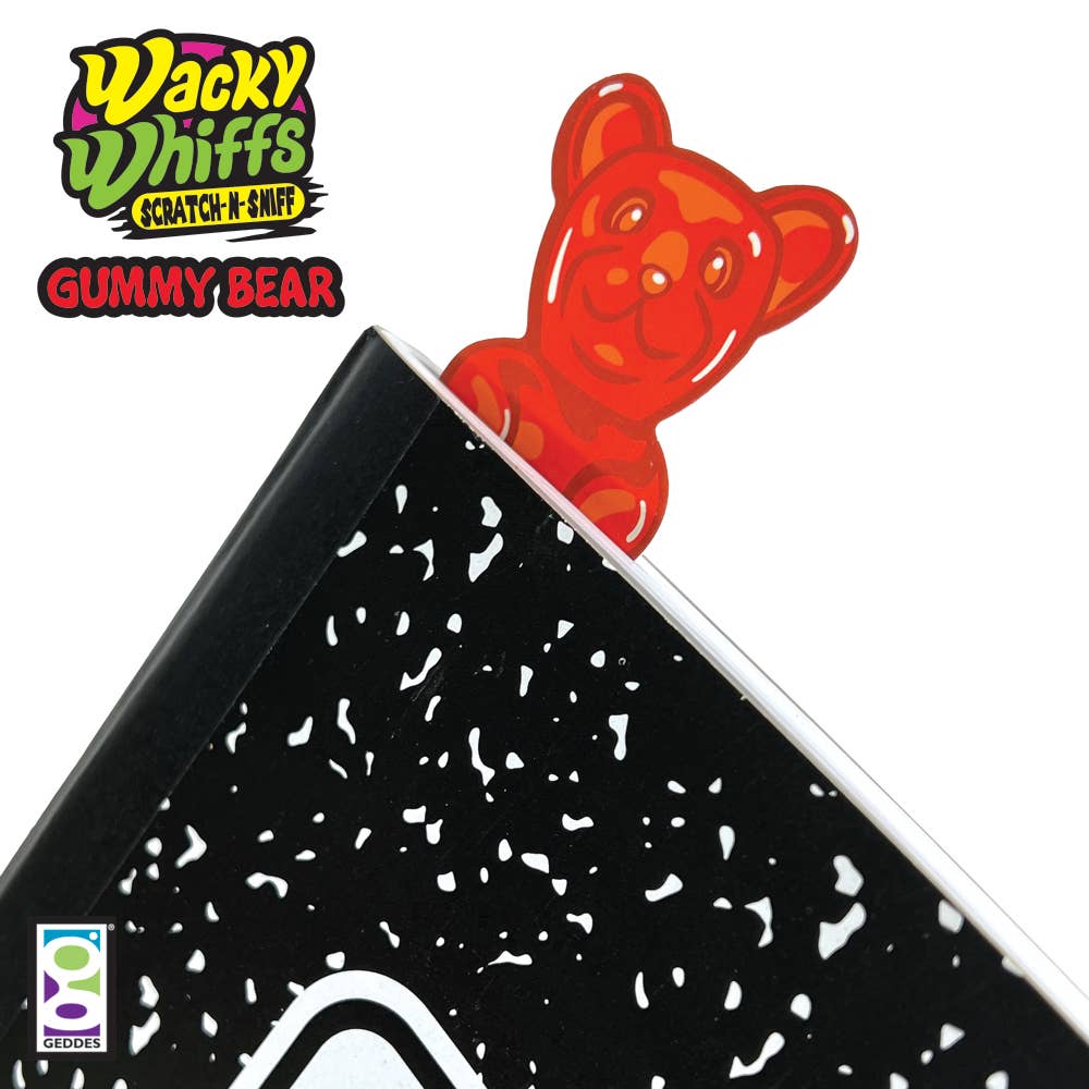 Geddes - Wholesale Bookmark - WACKY WHIFFS GUMMY BEAR BOOKMARK  48/PK4