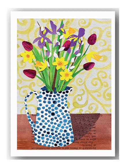 La primavera en un jarrón NC350 - Gillian Ferguson para venta al por mayor de Cardiau Nico Cards