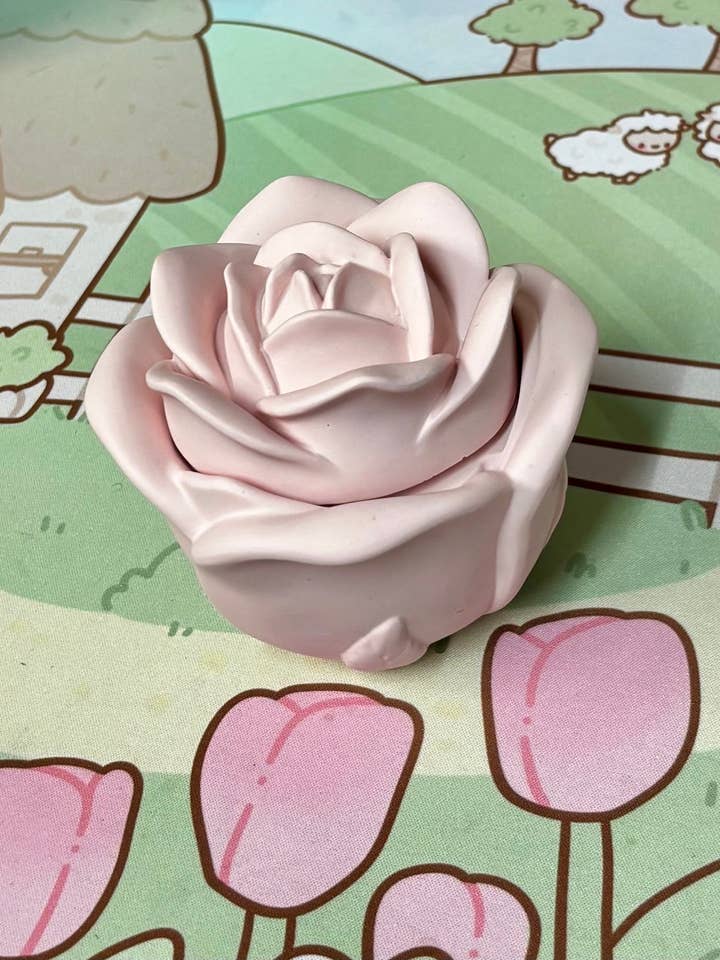 🌹 Frasco de vela Rosa Blush – Linho Fresco | Edição Limitada por atacado de wilkscandlecreations