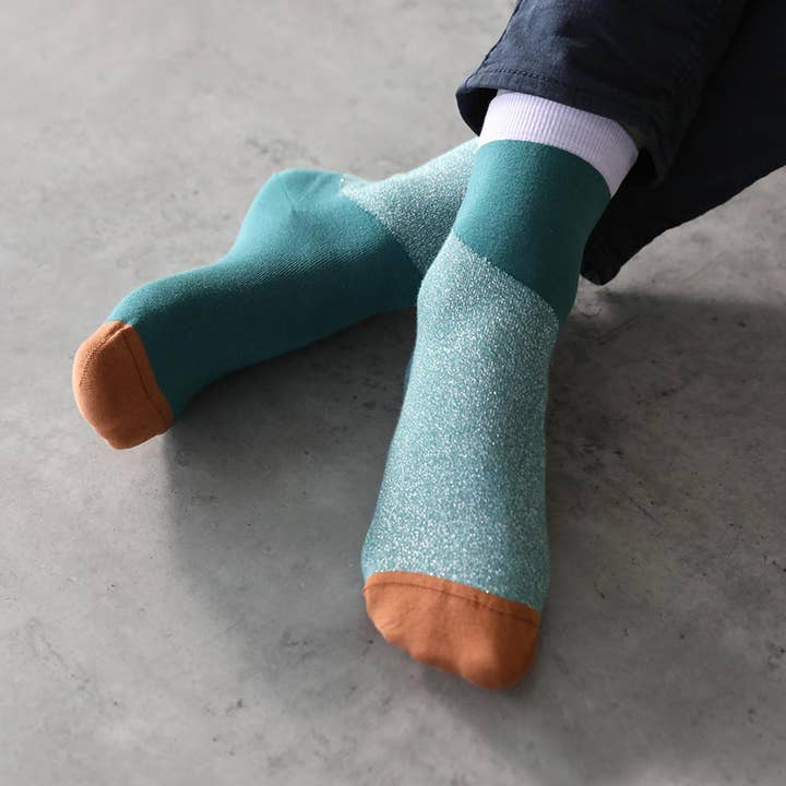 Greenblocks pour la vente par Oybò Untuned Socks