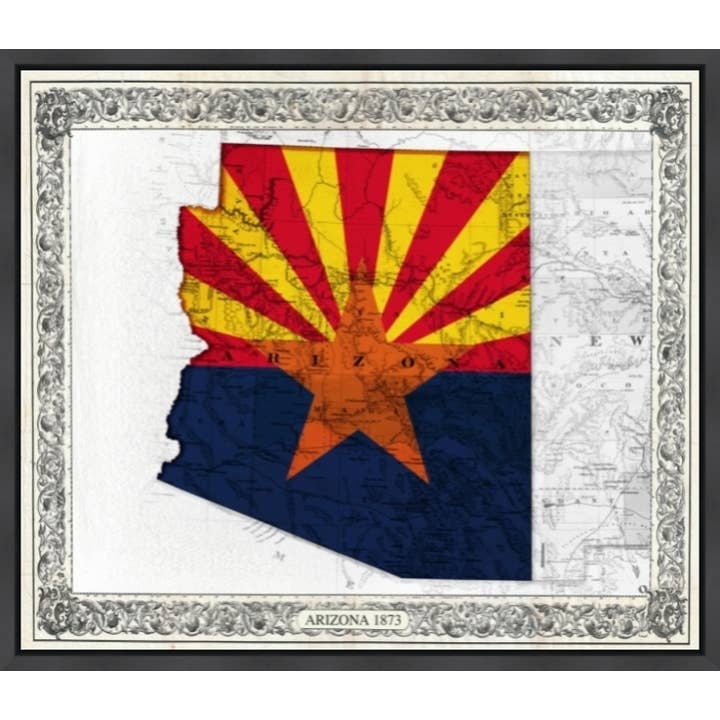 Carte des couleurs de l'Arizona pour la vente par Picture King