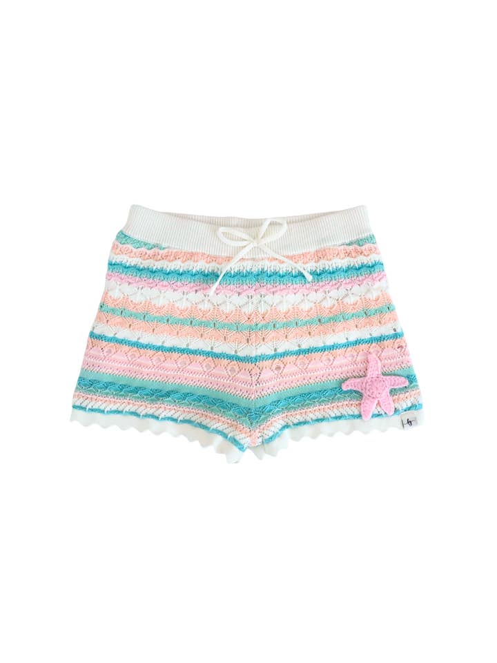 Seashore Stripe Knit Shorts for wholesale by Love and Grow Clothing Co