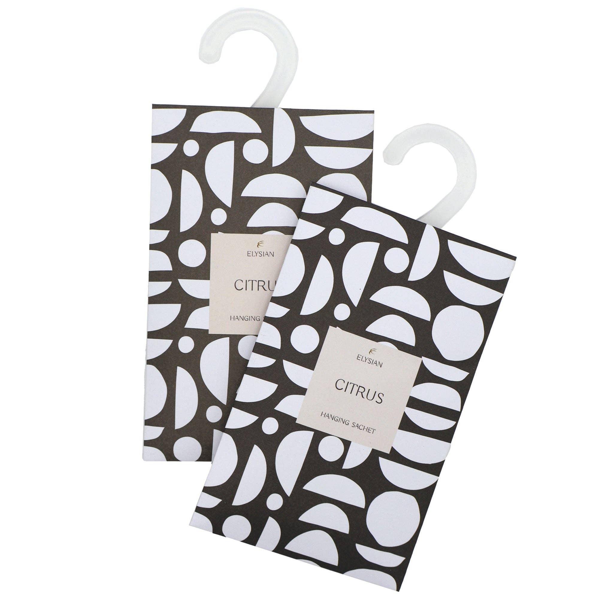 Robert Frederick Ltd – wholesale Sachet – Elysian Scented Hanging Sachet - Set of 4 Citrus - Geometric Design3