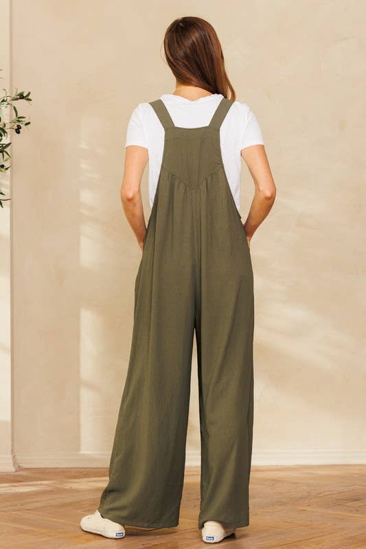 Oddi – wholesale Jumpsuit – Women's – Solid Button Sling Jumpsuit2