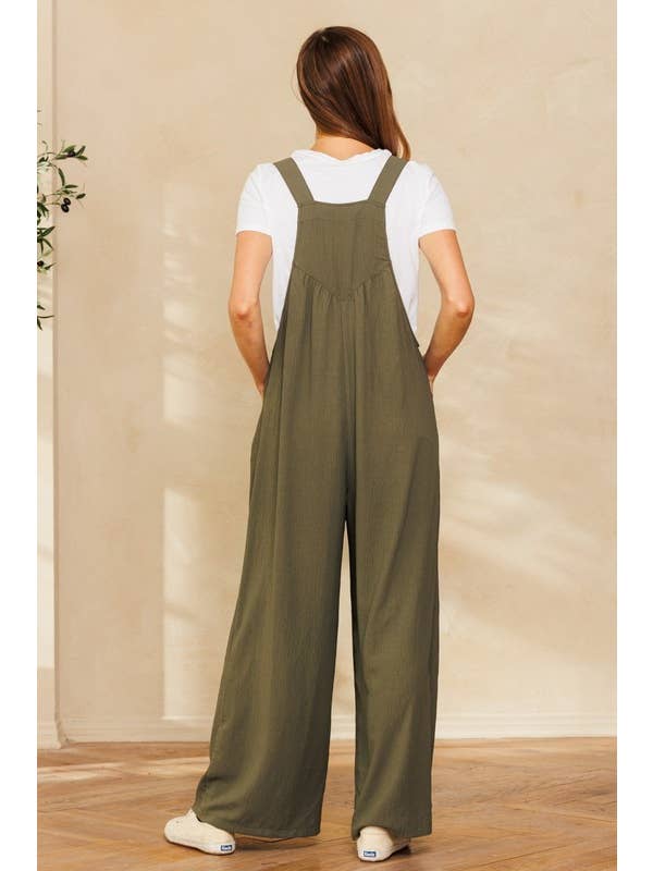Oddi - Wholesale Jumpsuit - Women's - Solid Button Sling Jumpsuit2