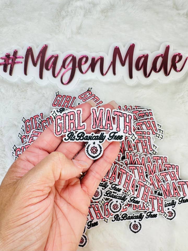 Girl Math Broderet Patch for engroshandel hos Magen Made Designs