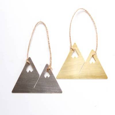 Mountains Ornament for wholesale by Rare Bird Co. + Pauline Stanley Studio