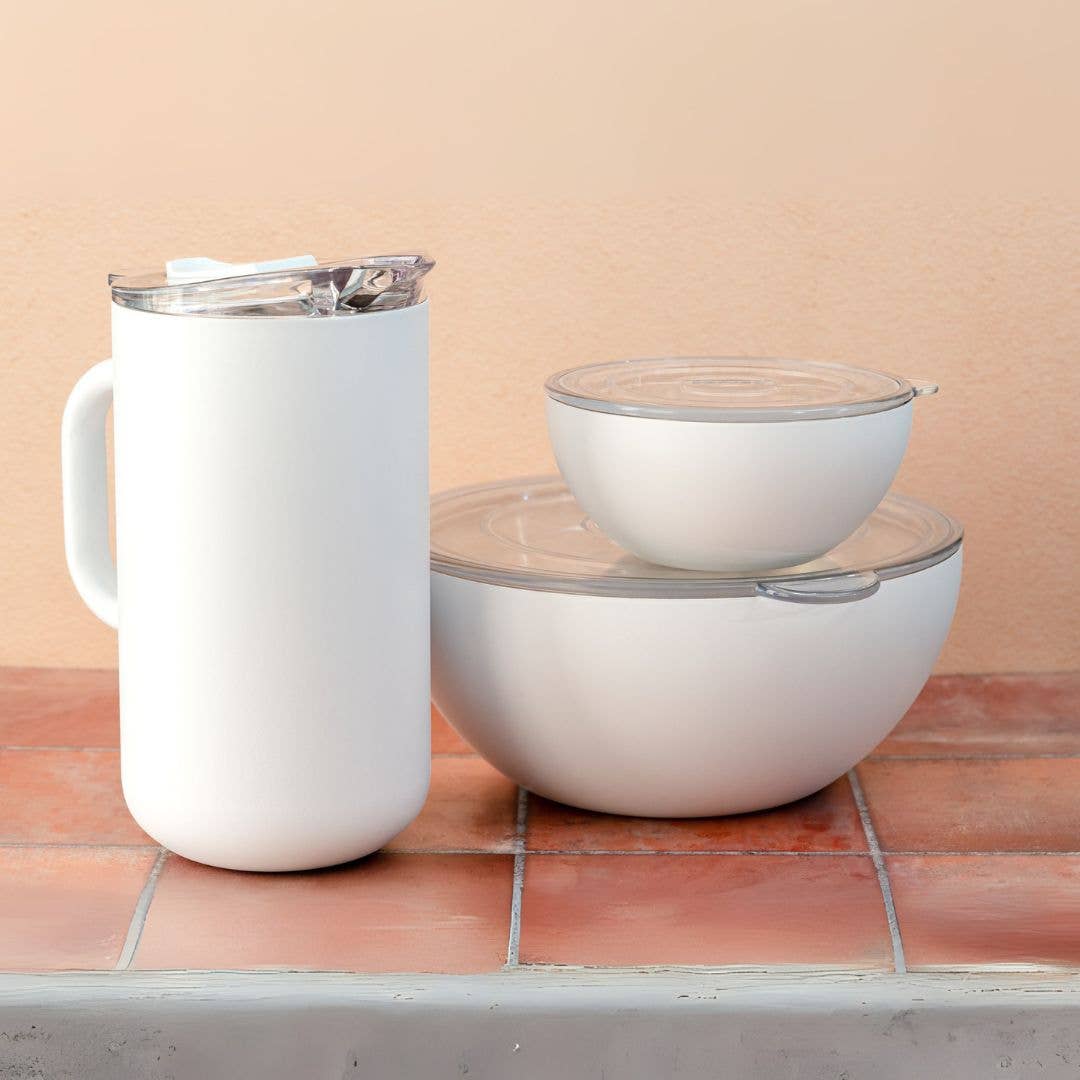 served - Wholesale Serve Bowl - A Super Bowl: Vacuum-Insulated Serving Bowl in White Icing2