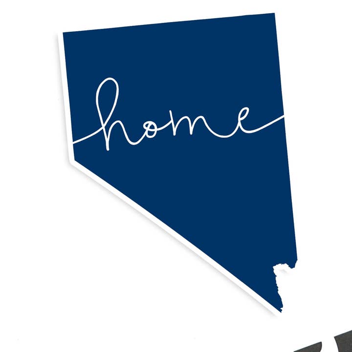 Pegatina de estado «hogar» de Nevada | Varios colores para venta al por mayor de Paperfinch Design