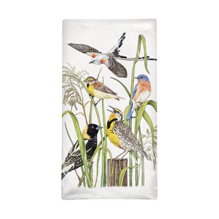 Birds In Grass Bagged Towel for wholesale by Mary Lake-Thompson Ltd.
