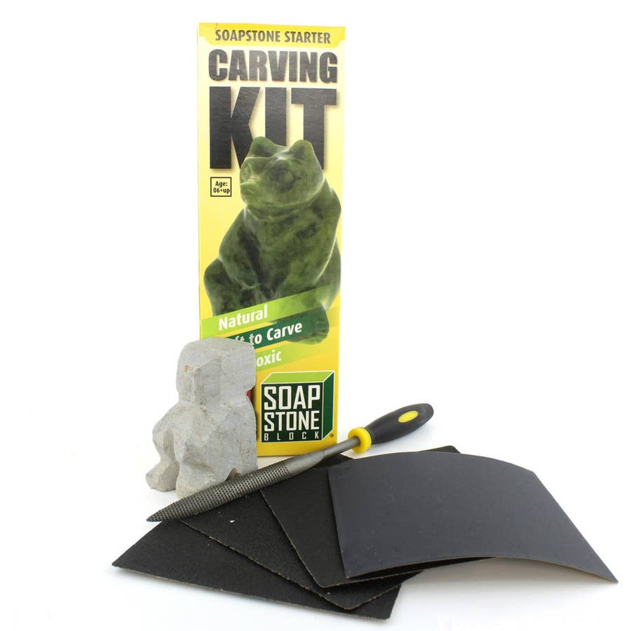 Wolf Soapstone Carving Kit - A2Z Science & Learning Toy Store