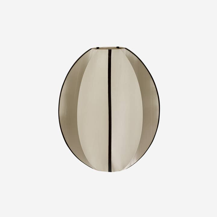 "Oval Small" Lampshade in Classic Silk with Black Ribbon for wholesale by Oi Soi Oi