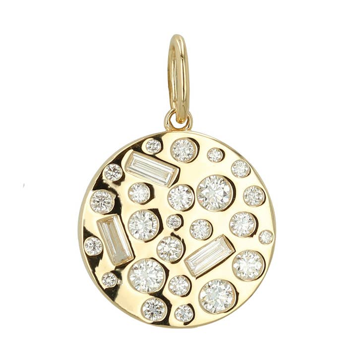 Blandad form spridd diamantcharm för wholesale av Rachel Reid Jewelry