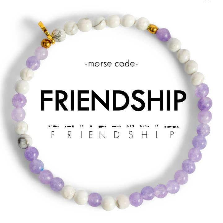 ETHICGOODS - Wholesale Beaded Bracelet - Morse Code Bracelet | FRIENDSHIP
