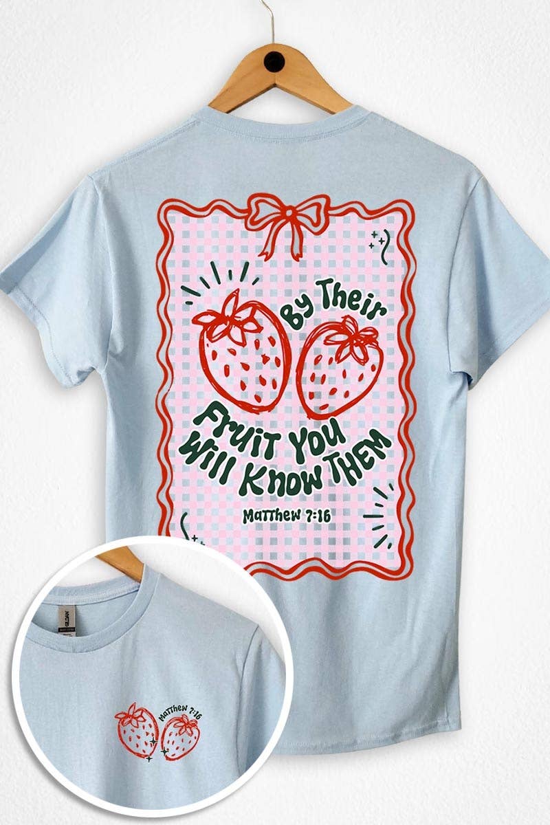COLORBEAR - Wholesale T-Shirt (Graphic) - Women's - By their Fruit Strawberry Graphic Heavy Cotton Tee10