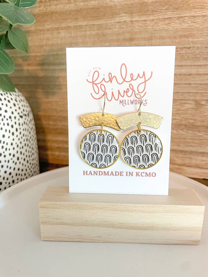 Lexi Dangles | Boho Rainbows | Clay Earrings for wholesale by Finley River | Trendy Polymer Clay Earrings | Hypoallergenic