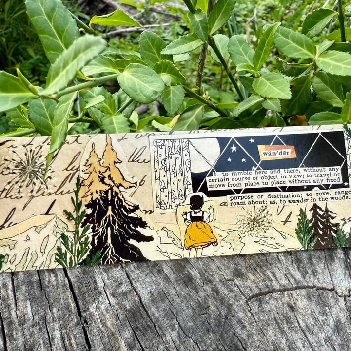 Corkscrew Curiosities - Wholesale Bookmark - Wanderlust Collage Bookmark4