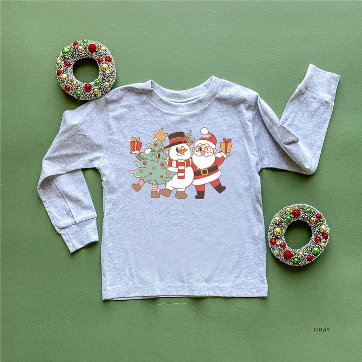 Christmas Pals - Långärmad T-shirt för barn för wholesale av Little Mama Shirt Shop