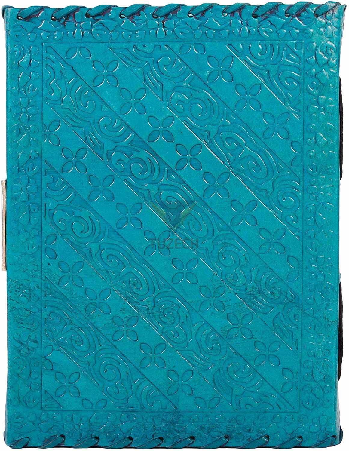 Tuzech Leather - Wholesale Journal/Diary - TUZECH Handmade Office Home Daily Use, Poem Writing Beautiful Pure Leather Luck Stone Bound Journal/Diary with C-Lock for Men and Women 8 Inches3