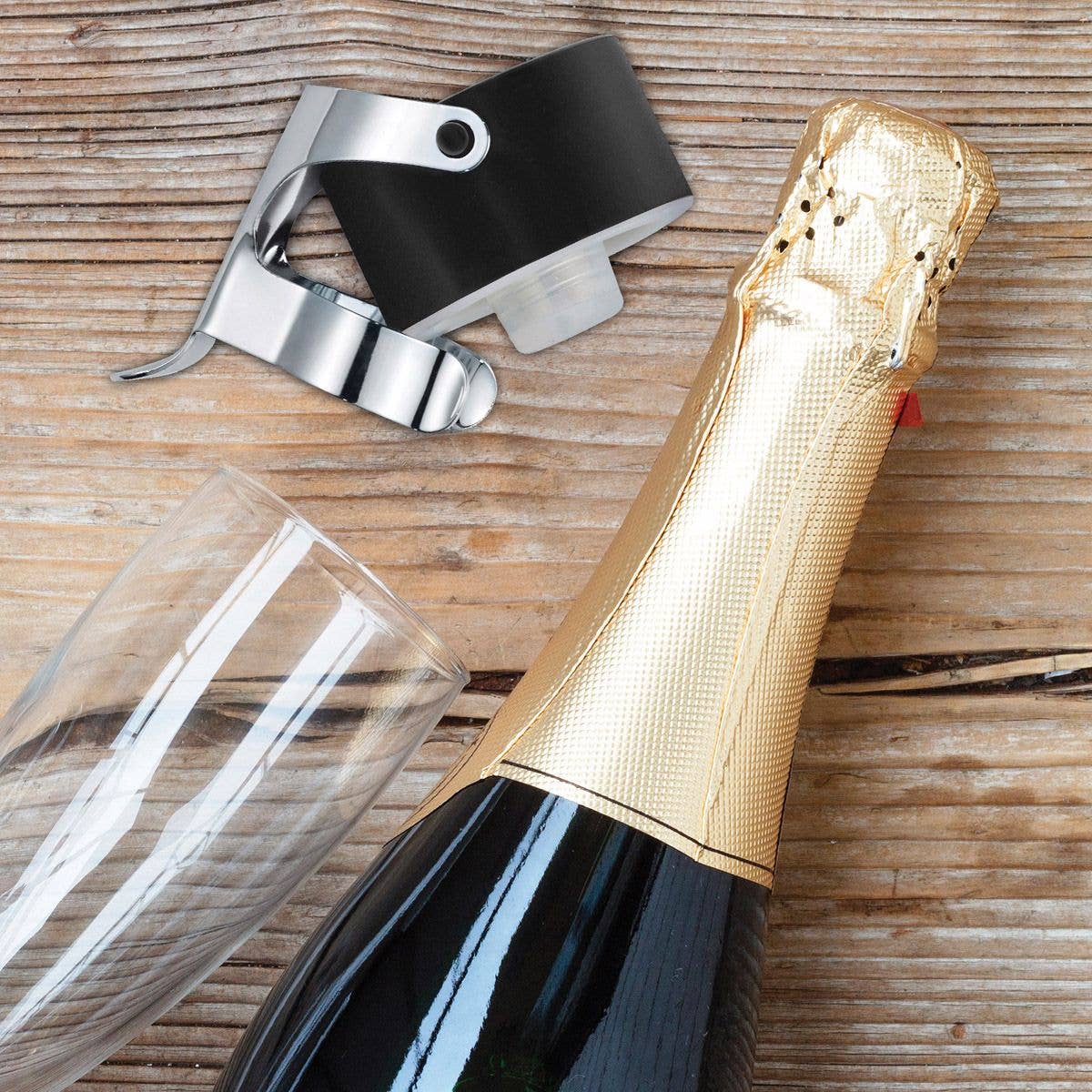 HIC - Harold Import Co. - Wholesale Kitchen Tool/Gadget - HIC Bar Champagne Stopper2