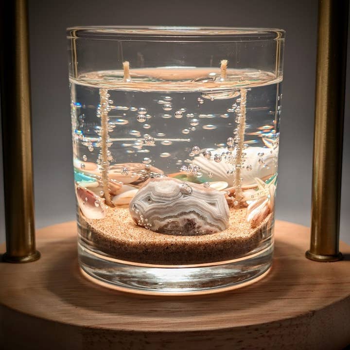 Ocean Agate Treasure Gel Candle – Ocean Collection for wholesale by Devonian Coast
