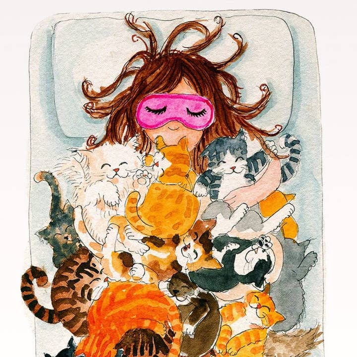 Liyana Studio - Venta al por mayor Tarjetas de cumpleaños - Crazy Cat Lady - Divertida tarjeta1