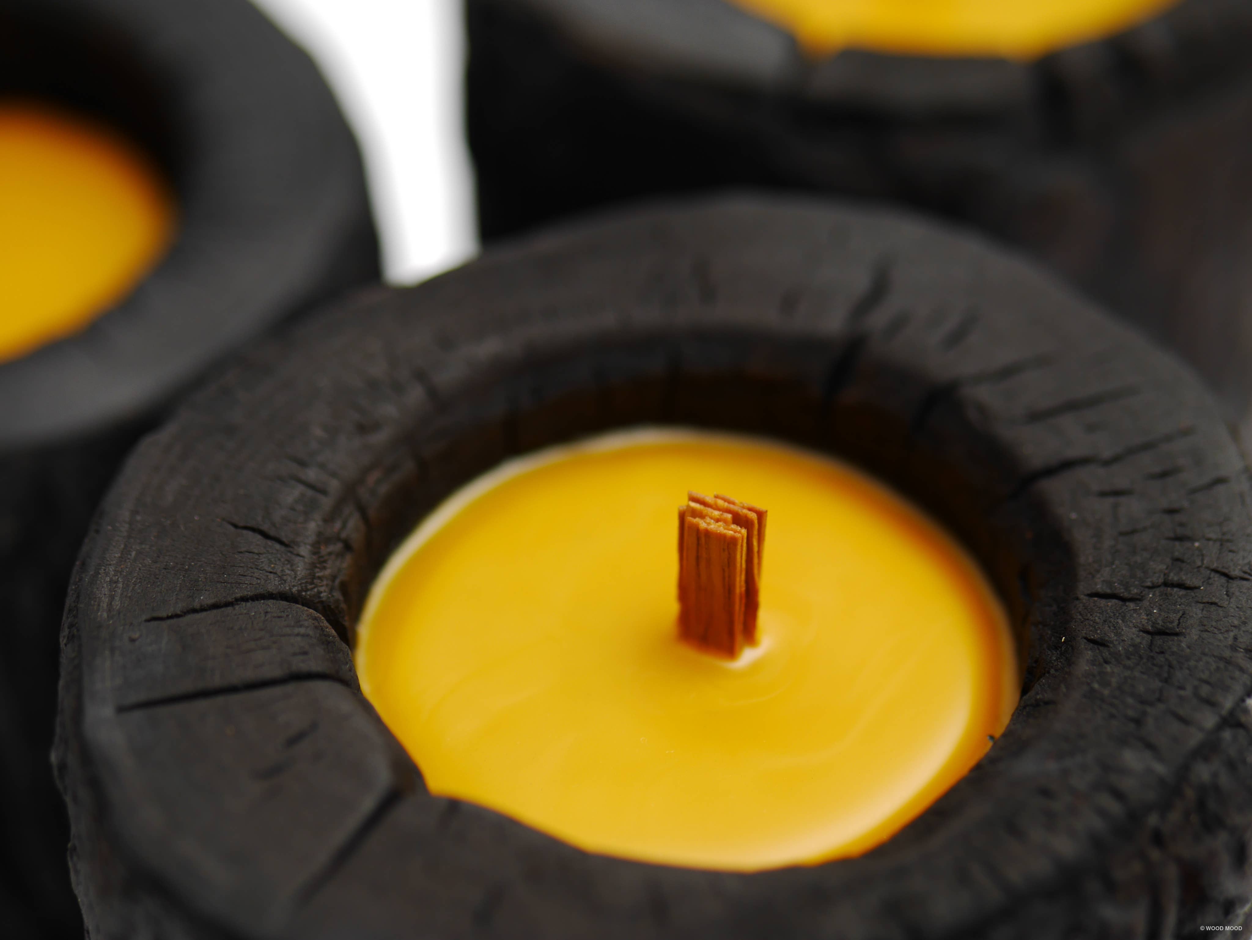 WOOD MOOD - Venta al por mayor Candelabros - Volcano Original | candelabro de madera carbonizada negro cargado14