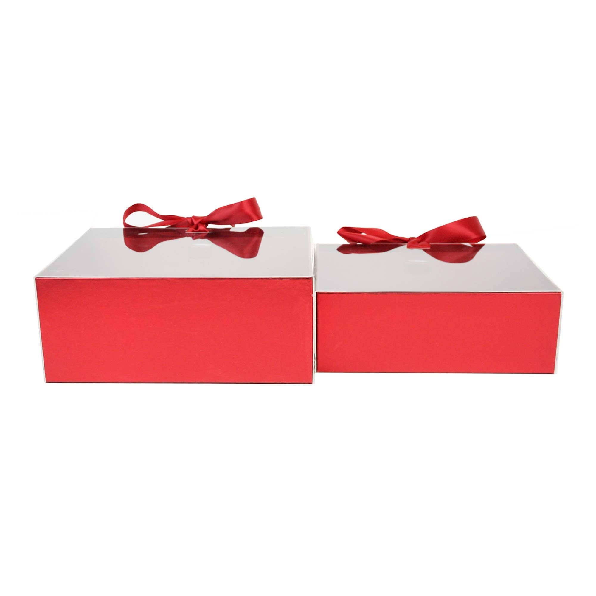Emartbuy – Großhandel Geschenkboxen – Elegante Geschenkbox mit Klarsichtdeckel und Schleife für besondere Anlässe - 2er-Set19