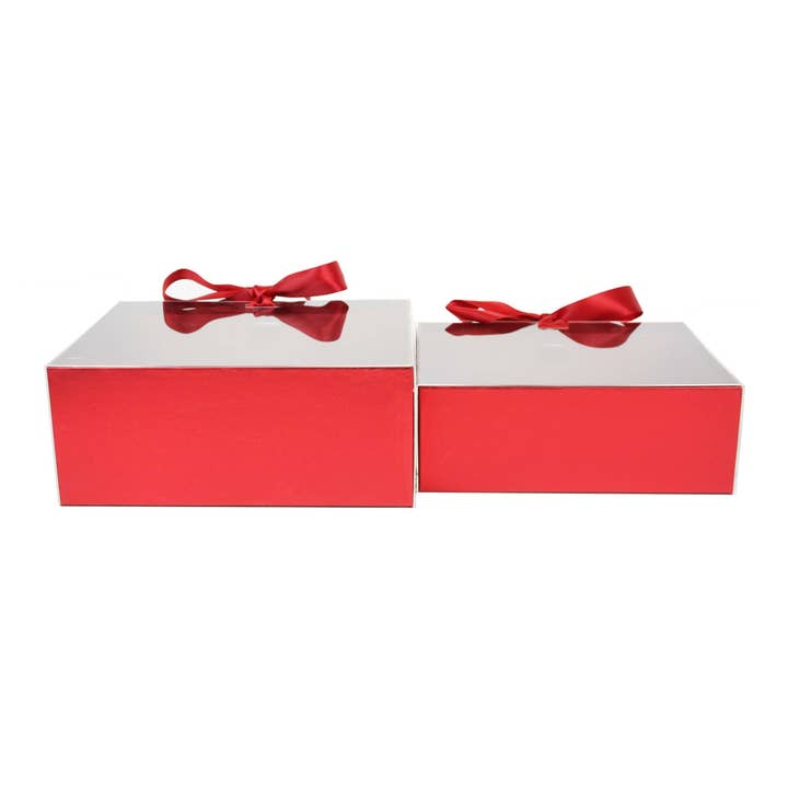 Emartbuy – Großhandel Geschenkboxen – Elegante Geschenkbox mit Klarsichtdeckel und Schleife für besondere Anlässe - 2er-Set19